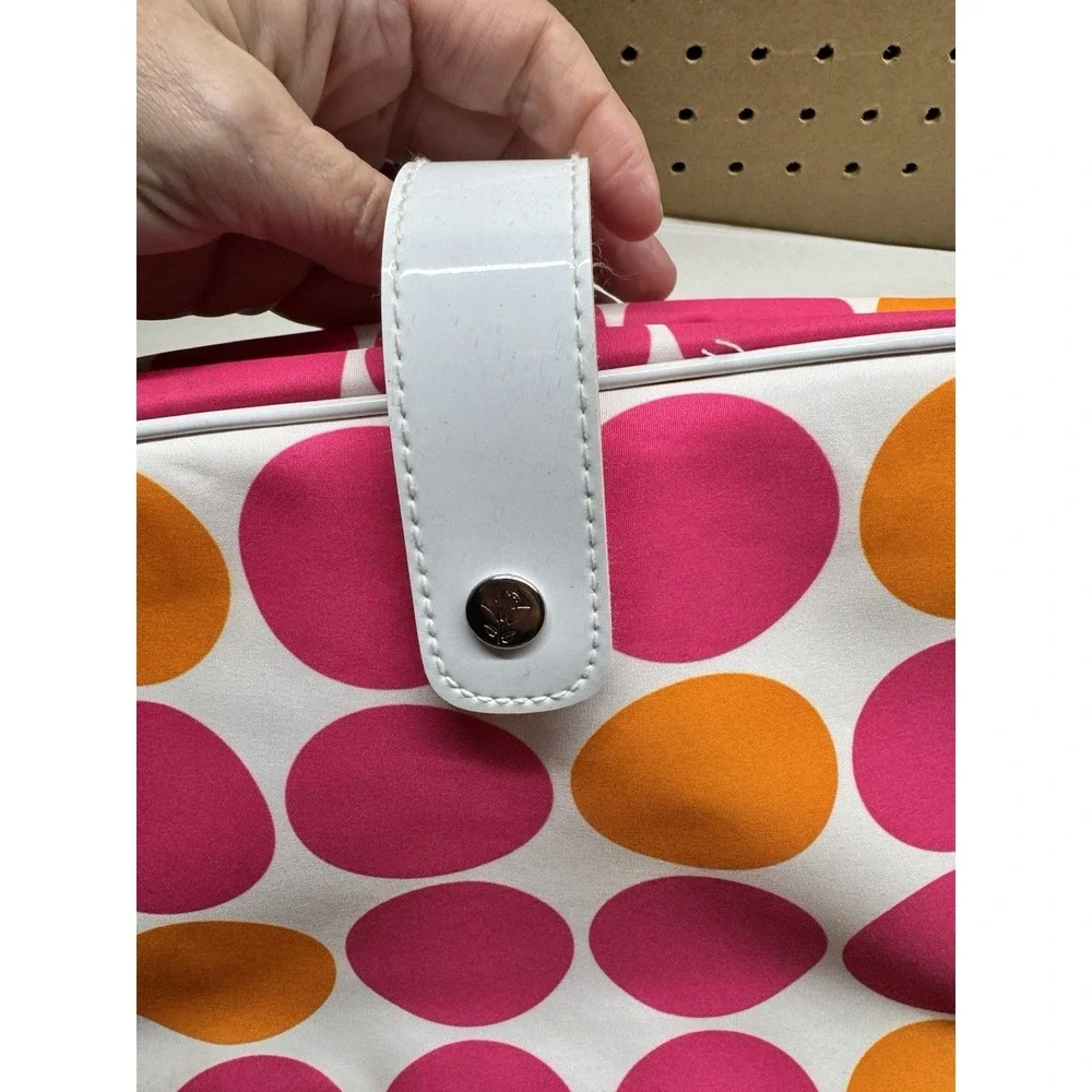 Lancome Hanging Cosmetic Travel Organizer Polka Dot Makeup Toiletry Bag
